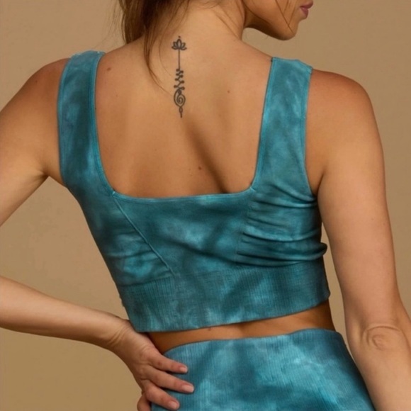 Free People Movement Good Karma Tie Dye Square Neck Sports Bra XS/S - Picture 2 of 7